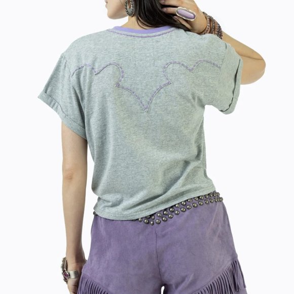 NWT Double D Ranch Reap the Whirlwind Tee Boho Bohemian Western Casual - Picture 4 of 4